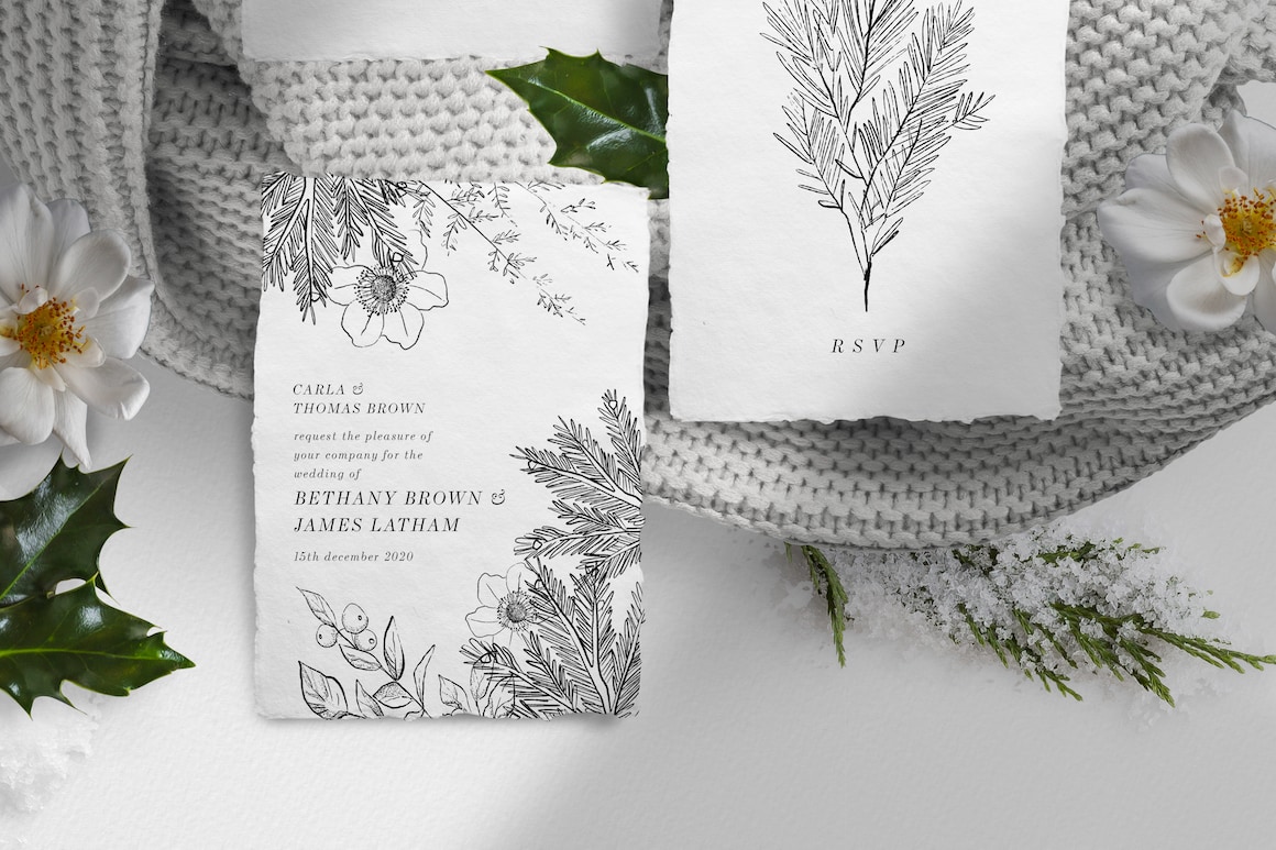 Christmas Design Bundle - Create your own invitation cards