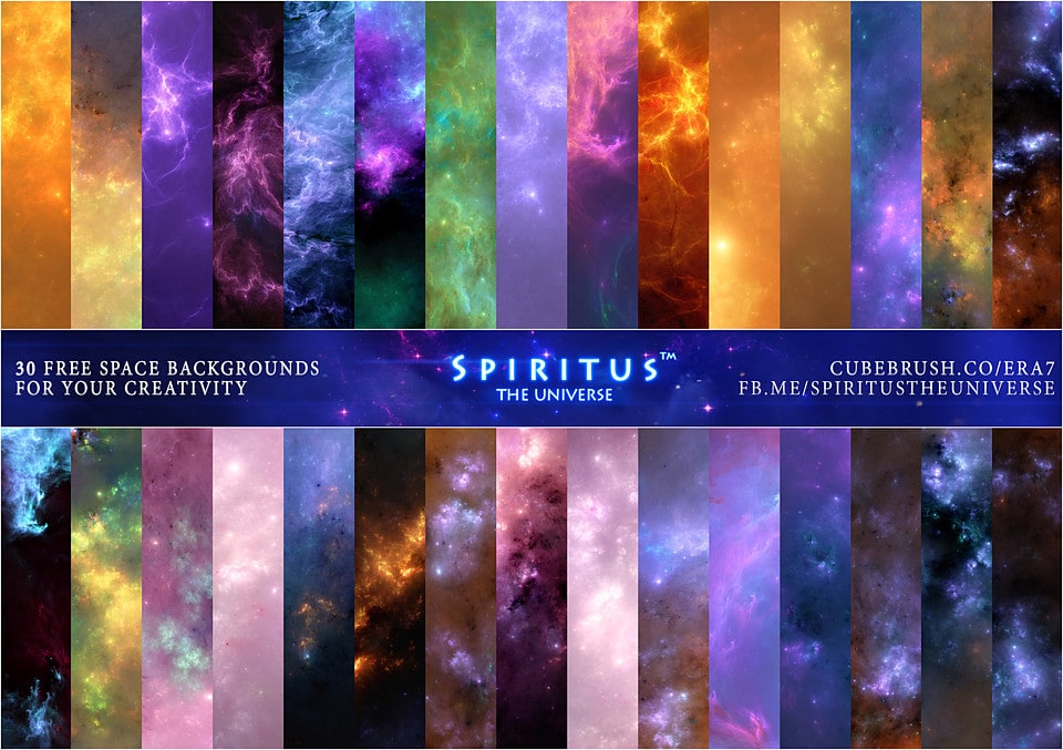 30 FREE SPACE BACKGROUNDS - PACK 50