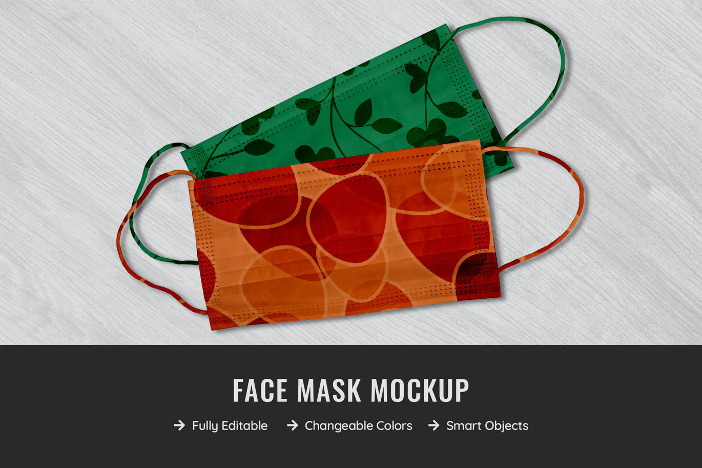Rectangle Face Mask Mockup