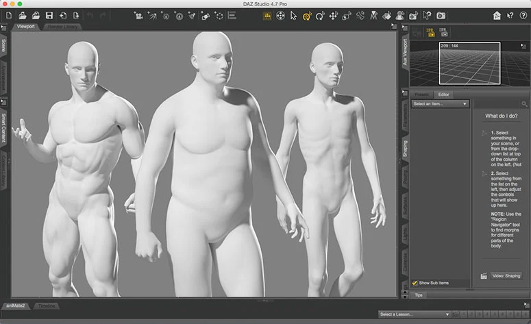 Daz Studio - Free 3d scene creation and rendering application //  