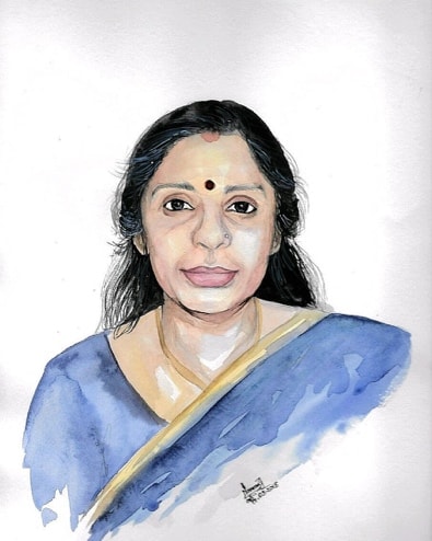 Portrait of a woman- Namitha Raveendranathan