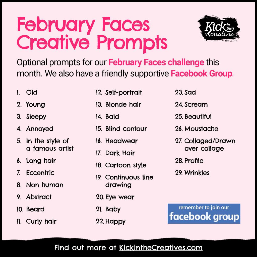 February Faces Prompts 2020