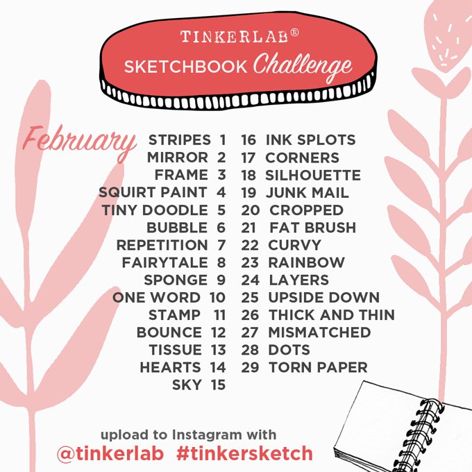 Tinkerlab Sketchbook Challenge for February