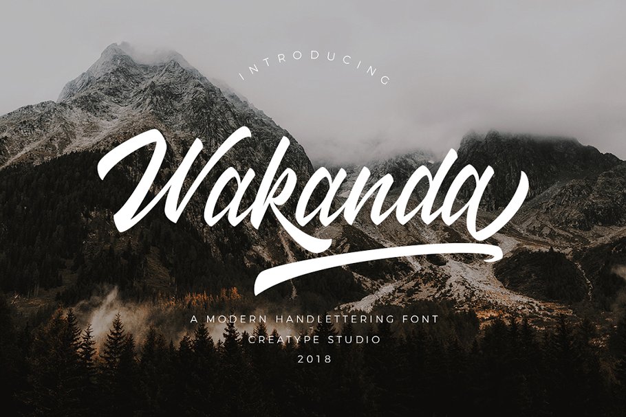 Free Wakanda script font
