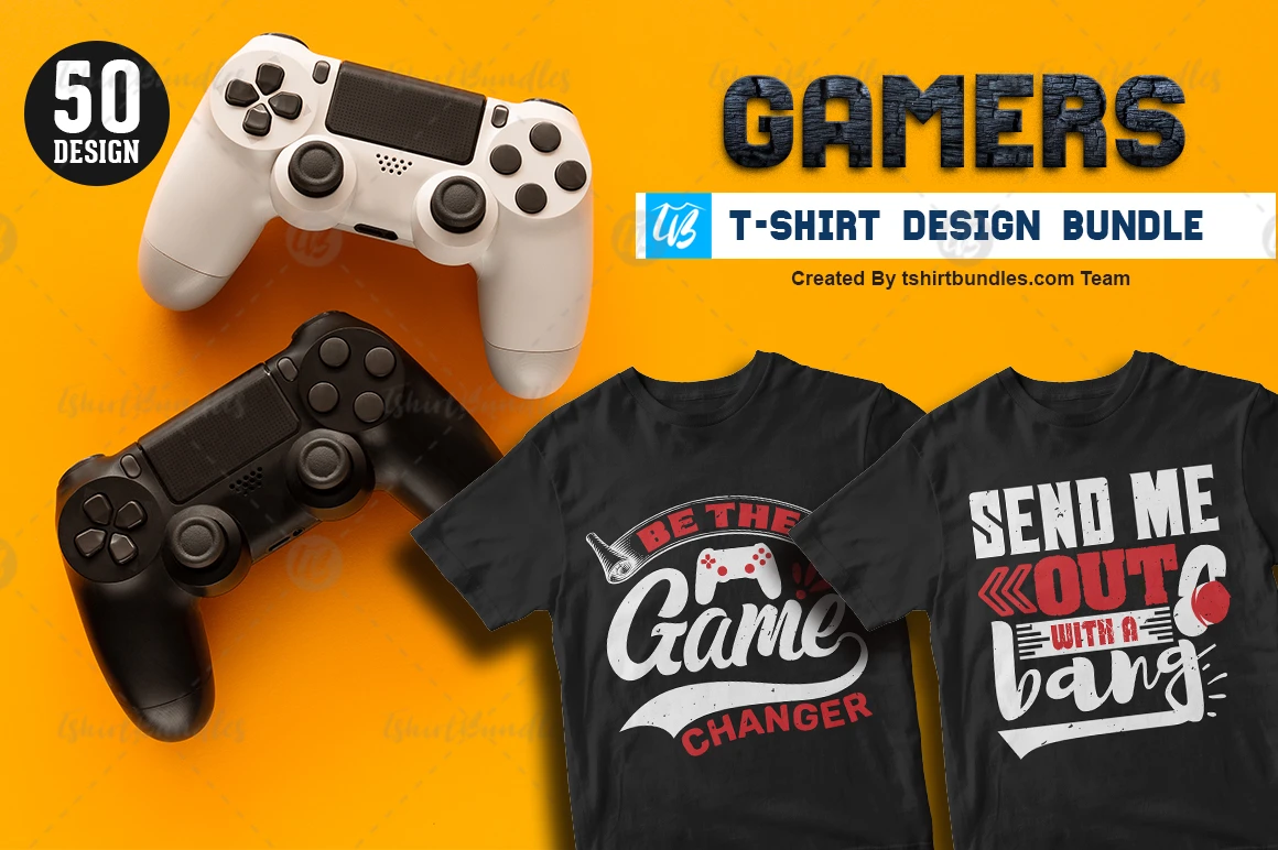 Gamers T-shirt Designs tshirtbundles