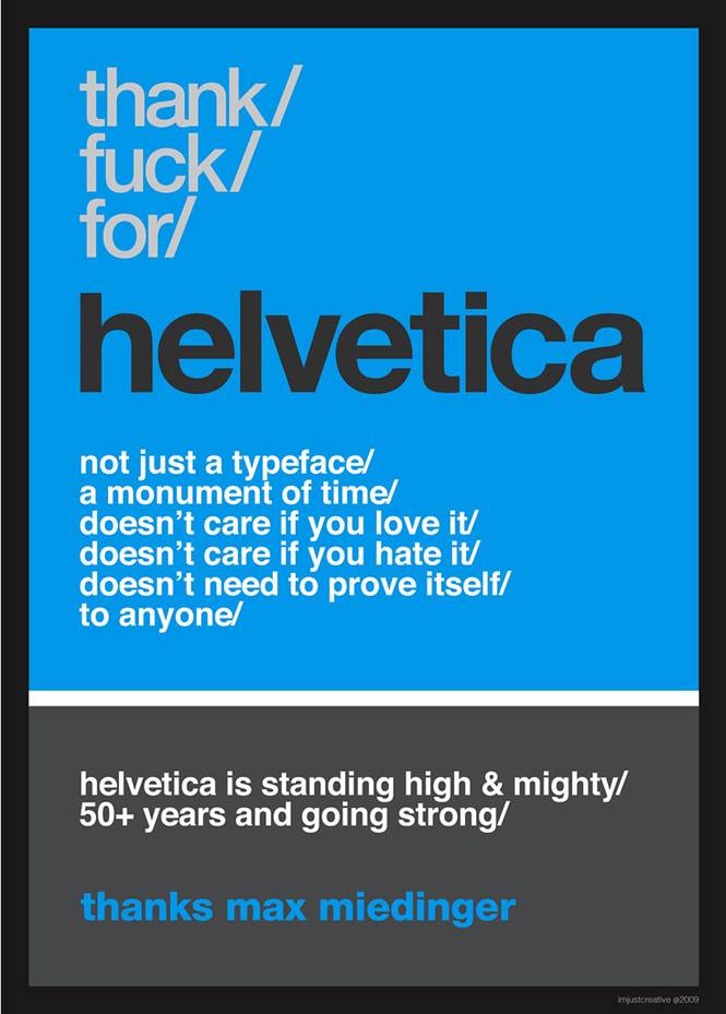 Thank Fuck Helvetica