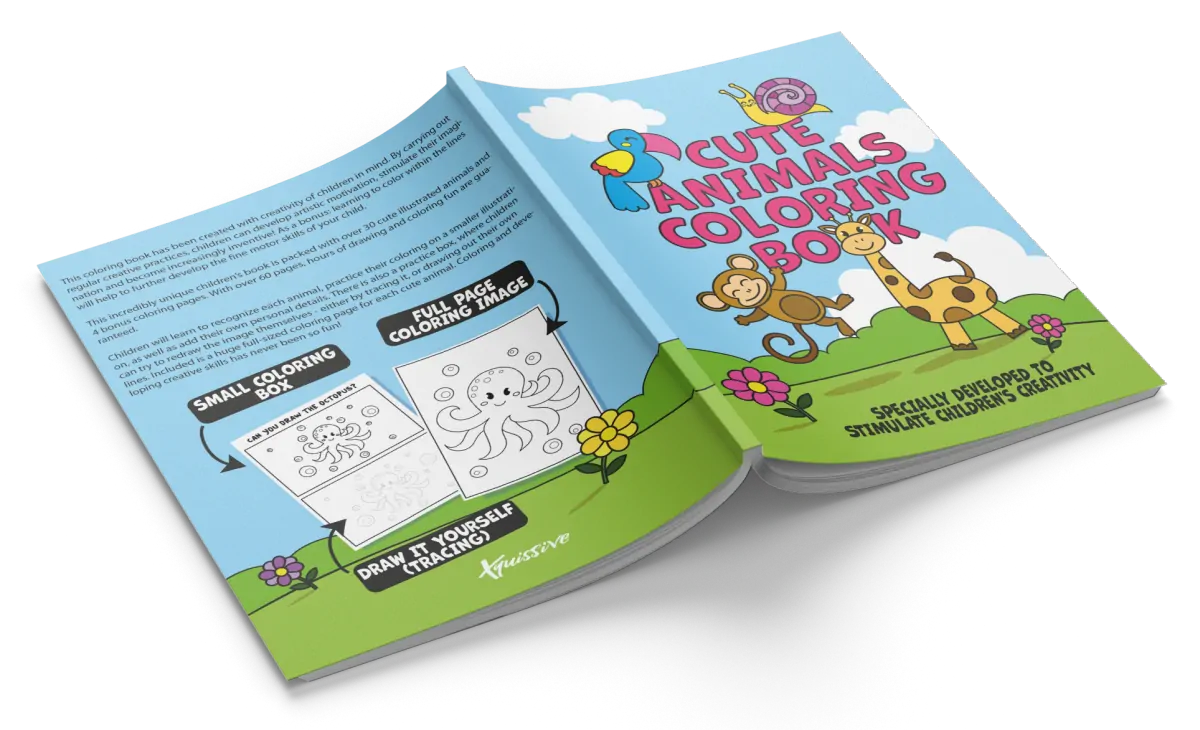 Cute Animals Coloring Book for Children Video