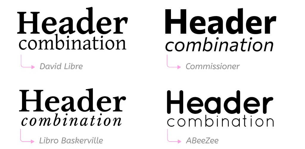 font harmony using one typeface family