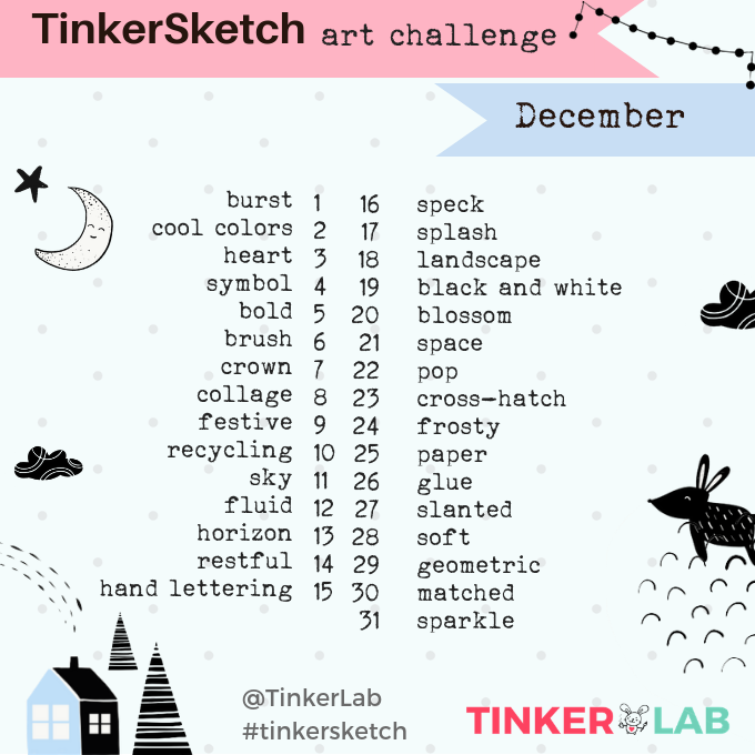 Tinkerlab December art challenge