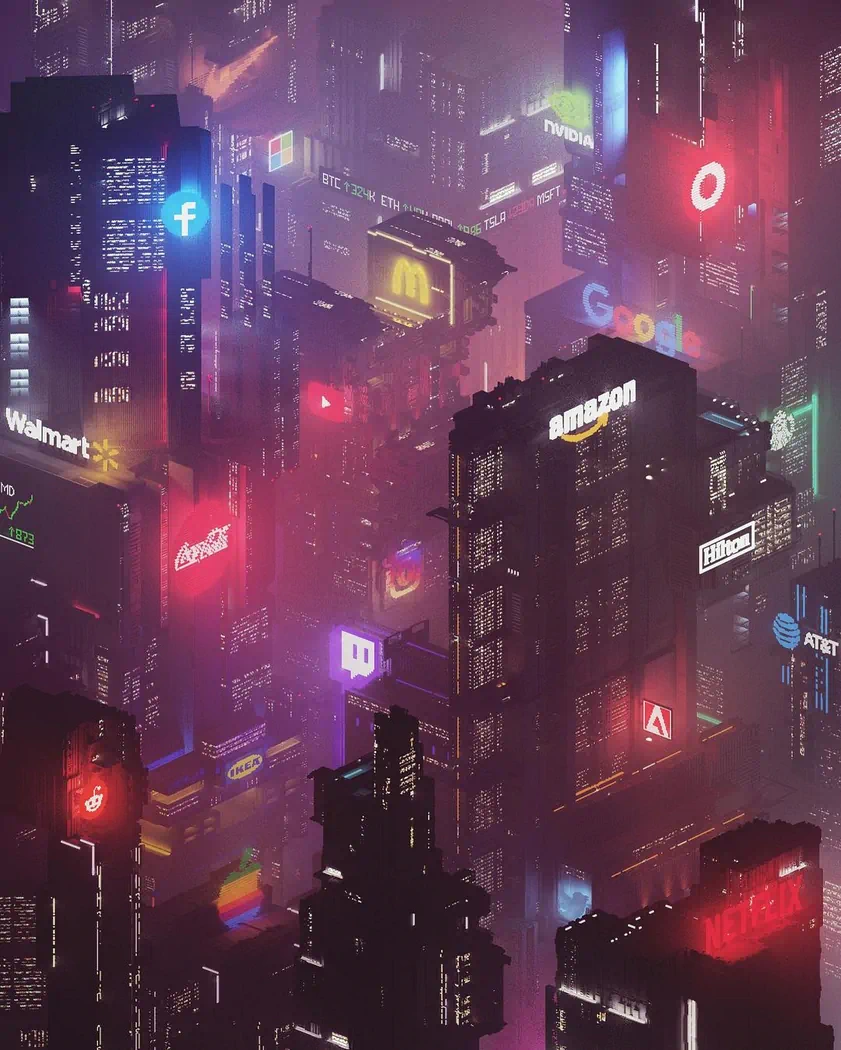 The future city 2 - Voxel Art