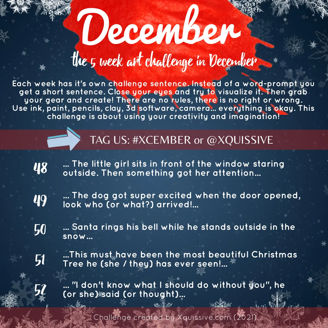 December Art Challenge by Xquissive